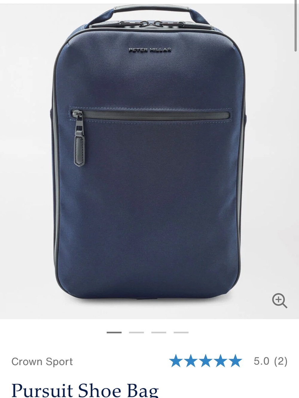 Peter Millar Black Travel Toiletry & Shoe Organizer